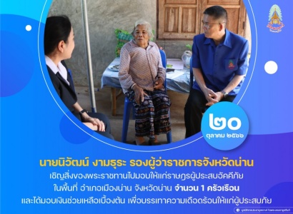 <strong>อ่านเพิ่มเติมเกี่ยวกับ</strong><br>นายนิวัฒน์ งามธุระ รองผู้ว่าราชการจังหวัดน่าน เชิญสิ่งของพระราชทานไปมอบให้แก่ราษฎรผู้ประสบอัคคีภัย ในพื้นที่ อำเภอเมืองน่าน จังหวัดน่าน นายนิวัฒน์ งามธุระ รองผู้ว่าราชการจังหวัดน่าน เชิญสิ่งของพระราชทานไปมอบให้แก่ราษฎรผู้ประสบอัคคีภัย ในพื้นที่ อำเภอเมืองน่าน จังหวัดน่าน