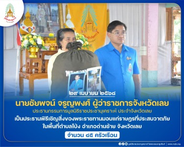 นายชัยพจน์ จรูญพงศ์ ผู้ว่าราชการจังหวัดเลย ... พารามิเตอร์รูปภาพ 1