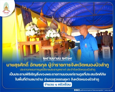 นายสุรศักดิ์ อักษรกุล ผู้ว่าราชการจังหวัดหนองบัวลำภู ... พารามิเตอร์รูปภาพ 1